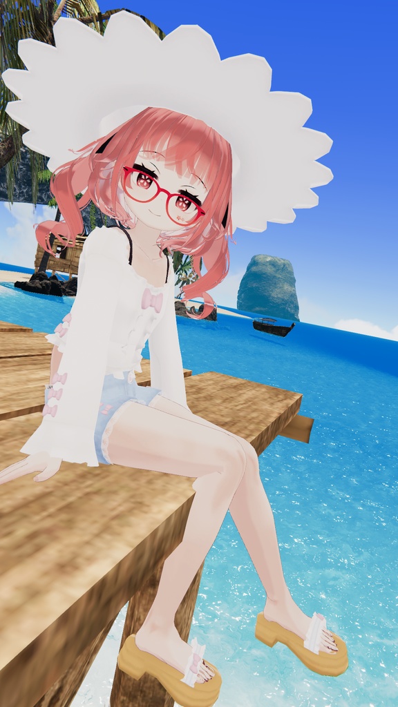 おでかけサマーコーデ【15アバター対応】【パーティクル付き】