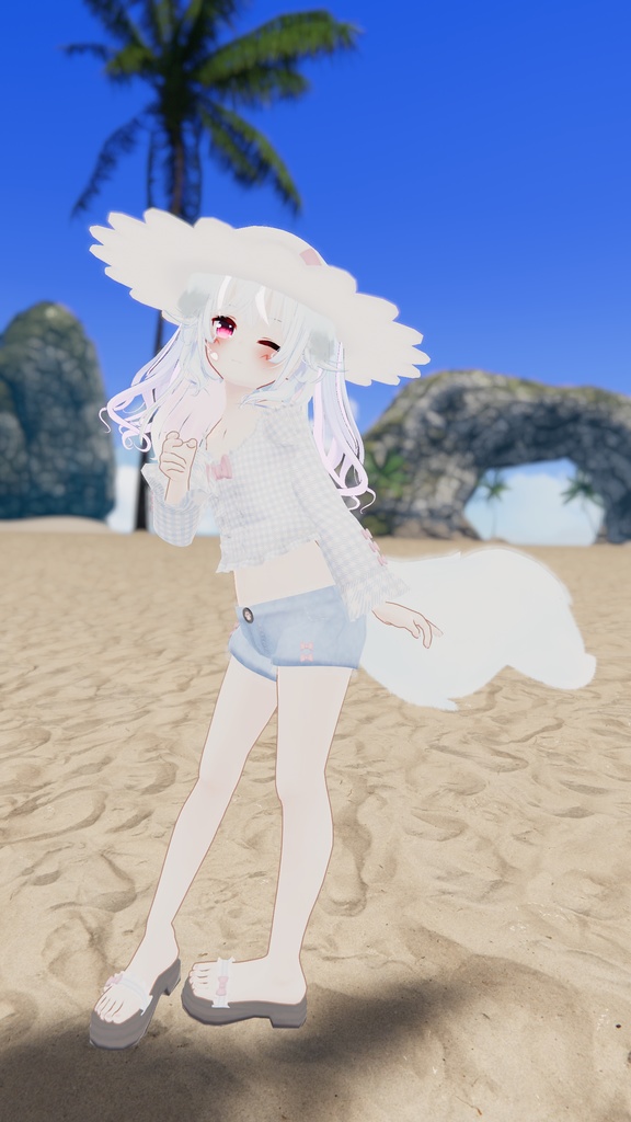 おでかけサマーコーデ【15アバター対応】【パーティクル付き】