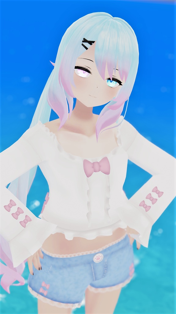 おでかけサマーコーデ【15アバター対応】【パーティクル付き】