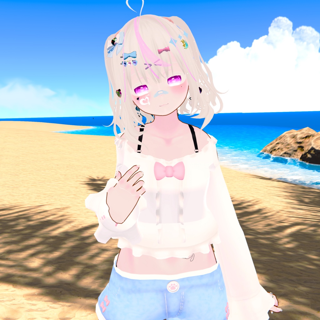 おでかけサマーコーデ【15アバター対応】【パーティクル付き】