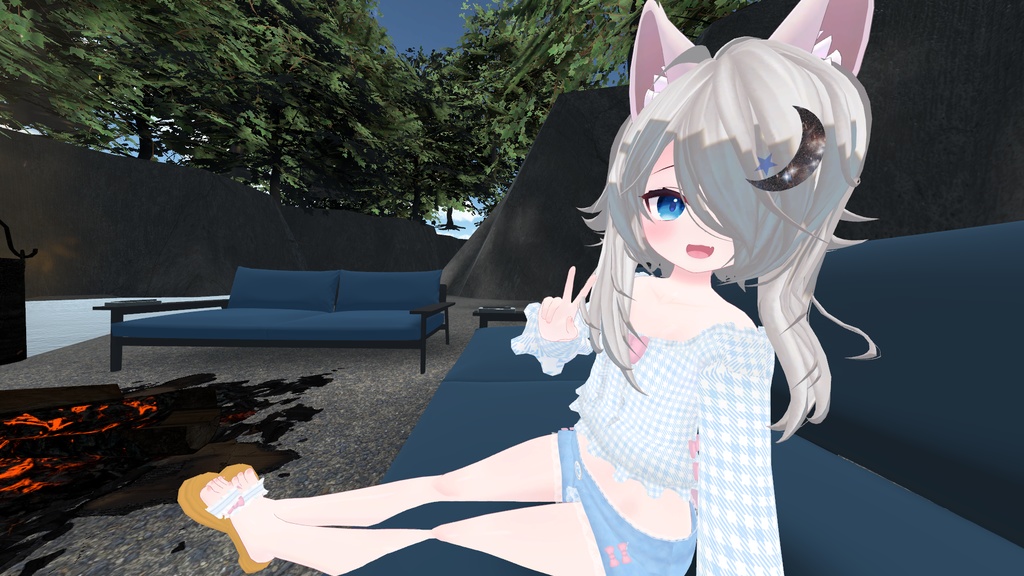 おでかけサマーコーデ【15アバター対応】【パーティクル付き】