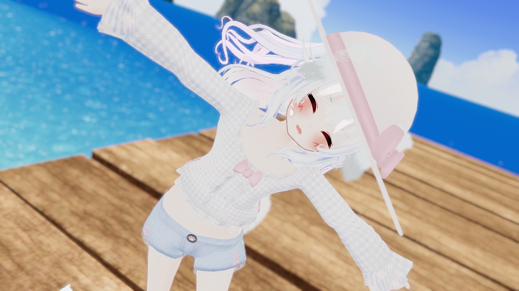 おでかけサマーコーデ【15アバター対応】【パーティクル付き】