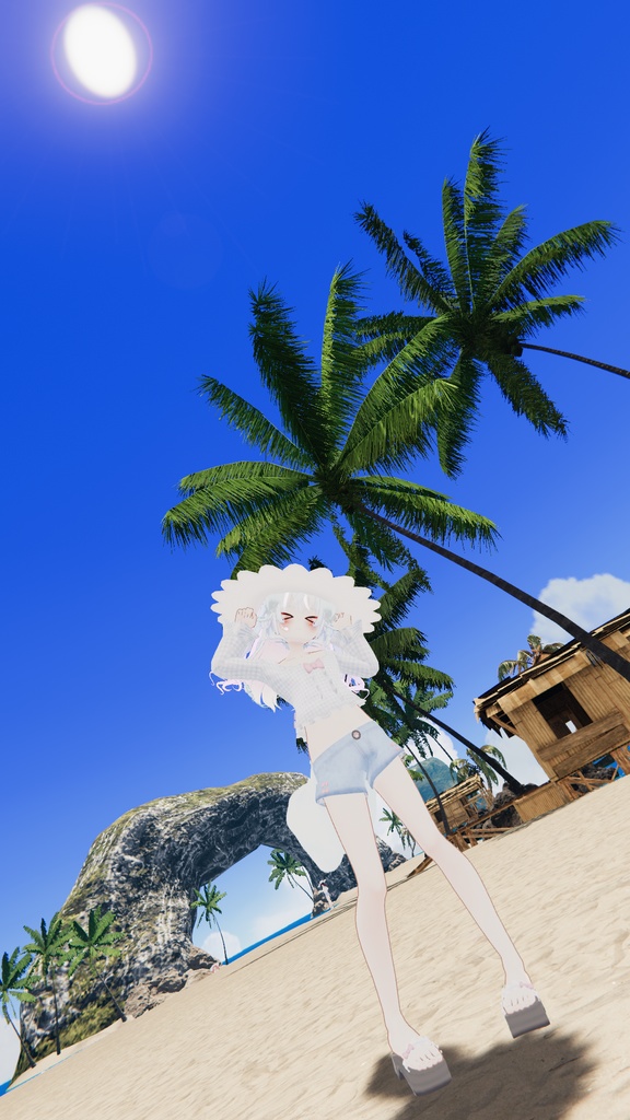 おでかけサマーコーデ【15アバター対応】【パーティクル付き】