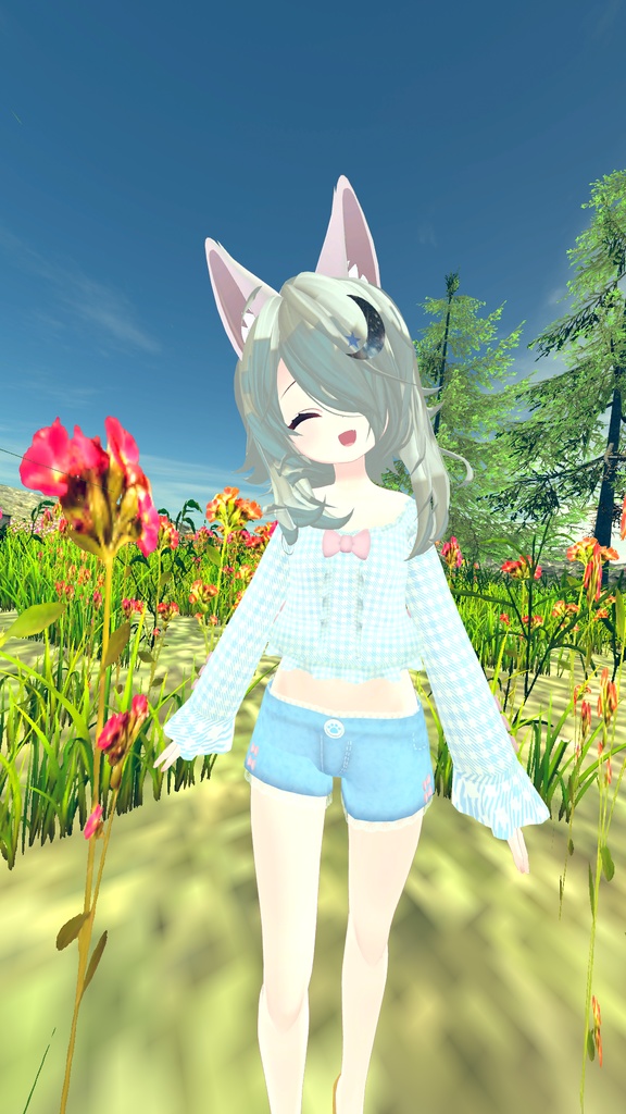 おでかけサマーコーデ【15アバター対応】【パーティクル付き】