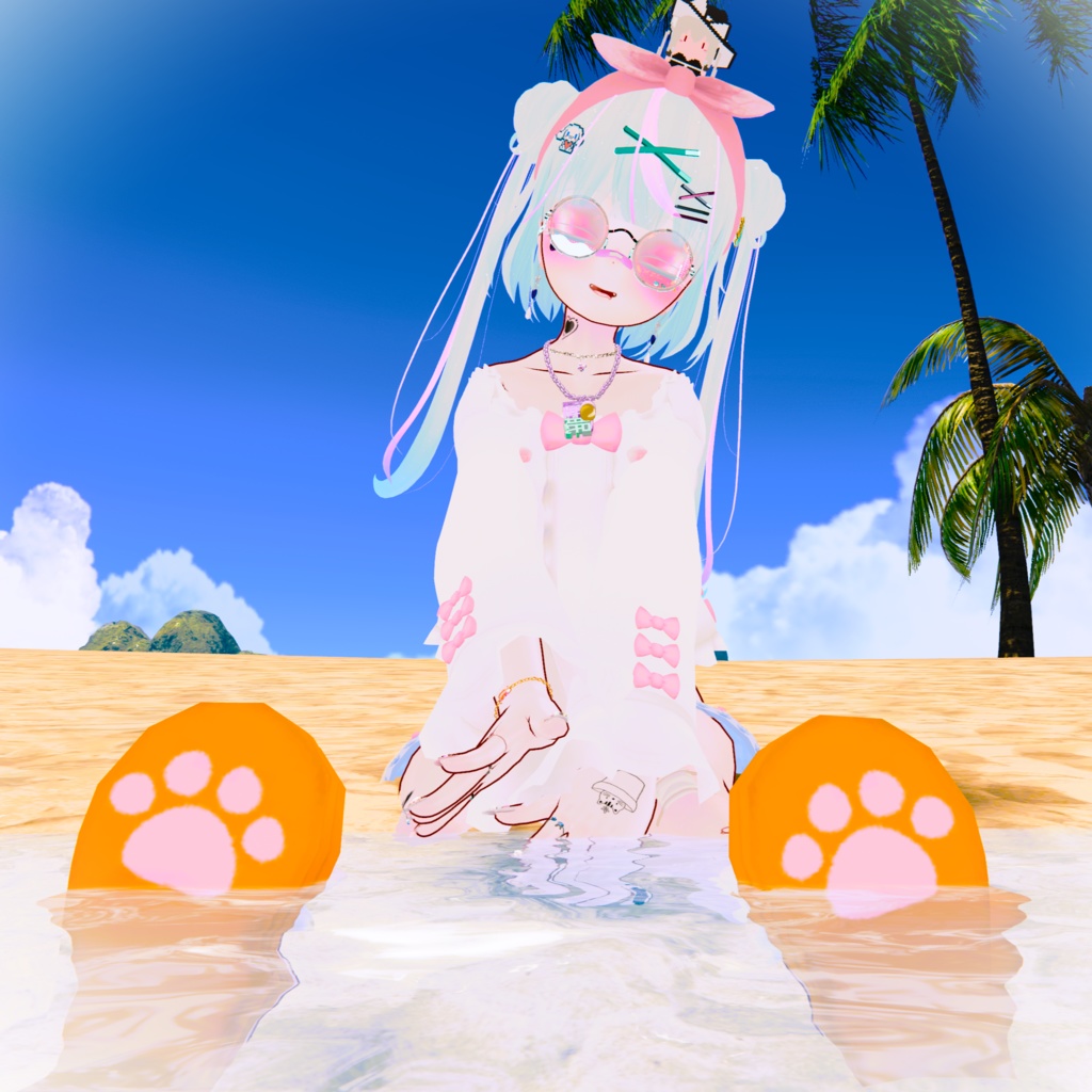 おでかけサマーコーデ【15アバター対応】【パーティクル付き】