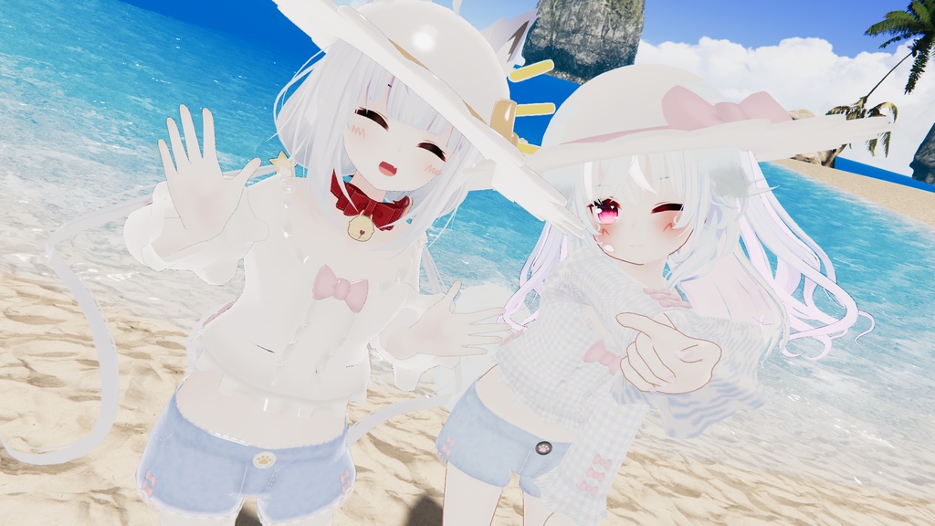 おでかけサマーコーデ【15アバター対応】【パーティクル付き】