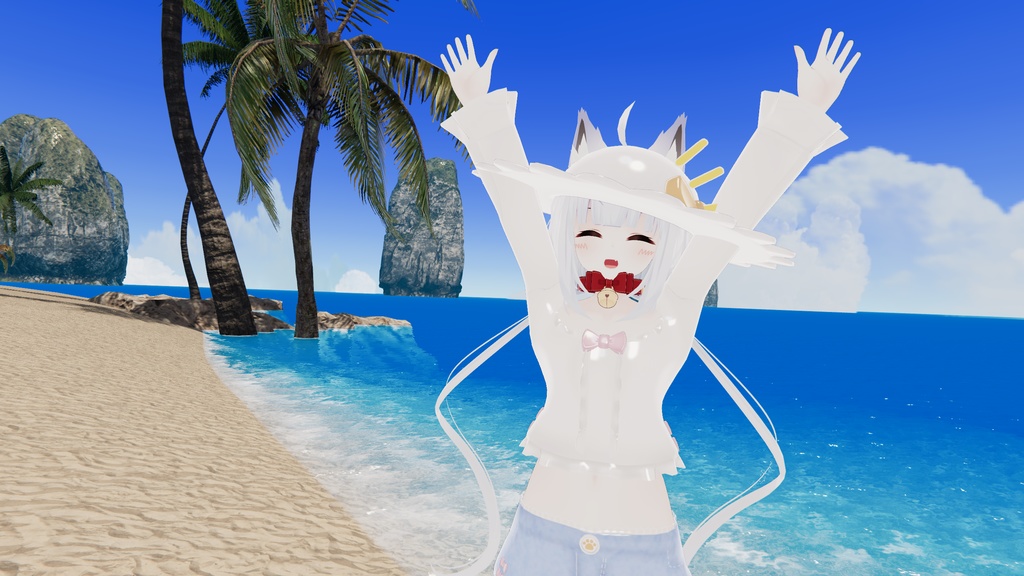 おでかけサマーコーデ【15アバター対応】【パーティクル付き】