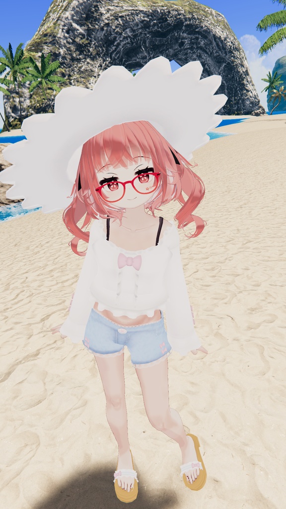 おでかけサマーコーデ【15アバター対応】【パーティクル付き】