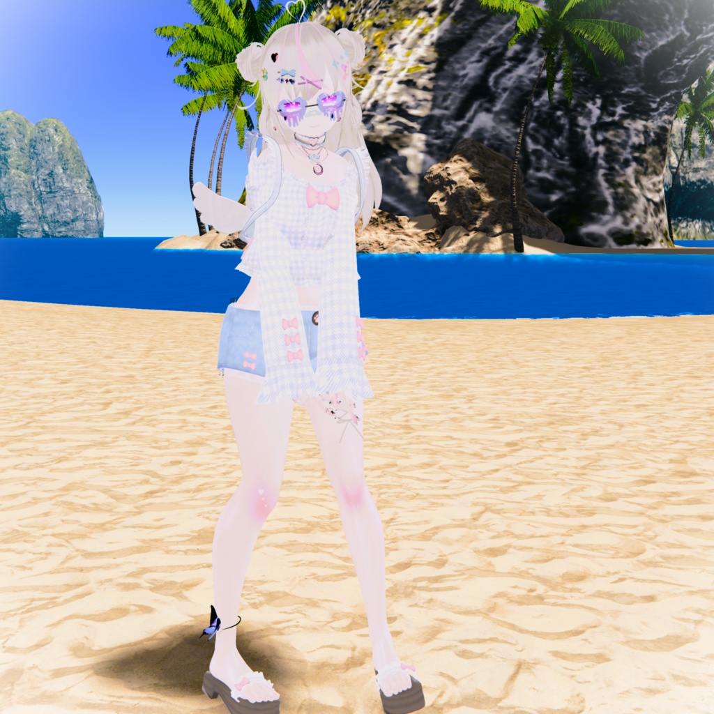 おでかけサマーコーデ【15アバター対応】【パーティクル付き】