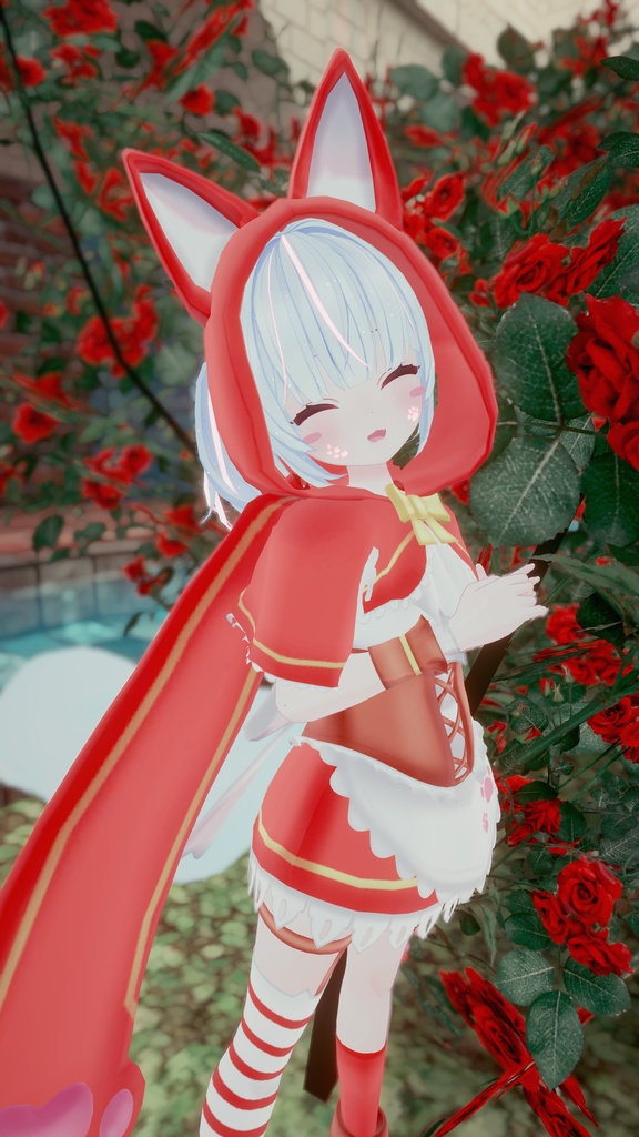 リトルレッドアニマルドレス【9アバター対応】【パーティクル付き】