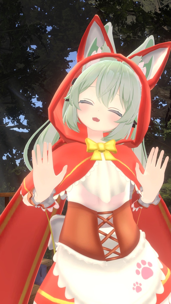 リトルレッドアニマルドレス【9アバター対応】【パーティクル付き】