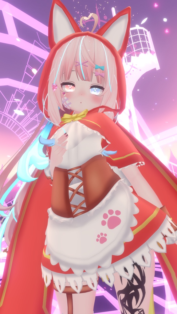 リトルレッドアニマルドレス【9アバター対応】【パーティクル付き】