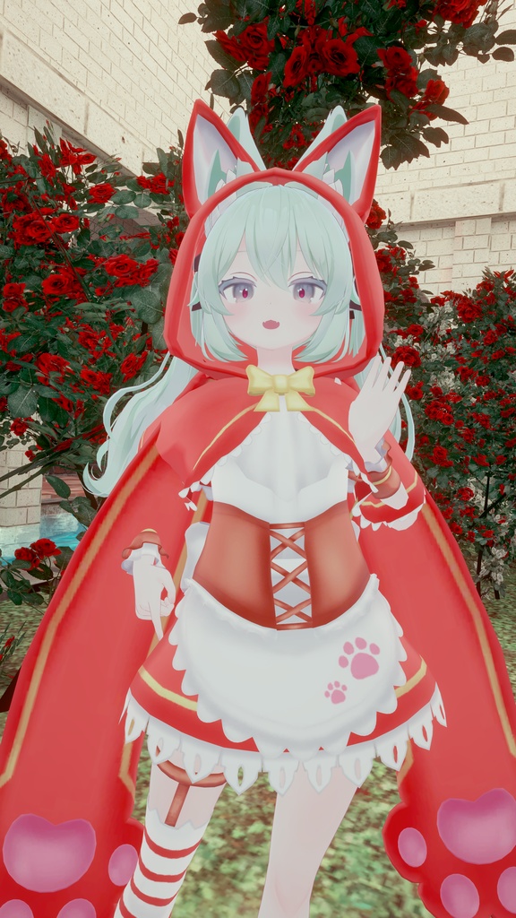 リトルレッドアニマルドレス【9アバター対応】【パーティクル付き】