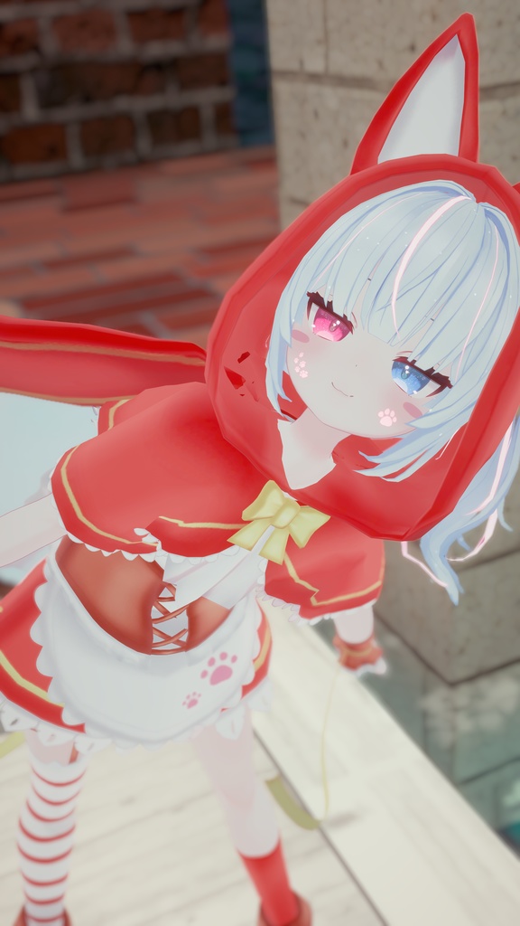 リトルレッドアニマルドレス【9アバター対応】【パーティクル付き】