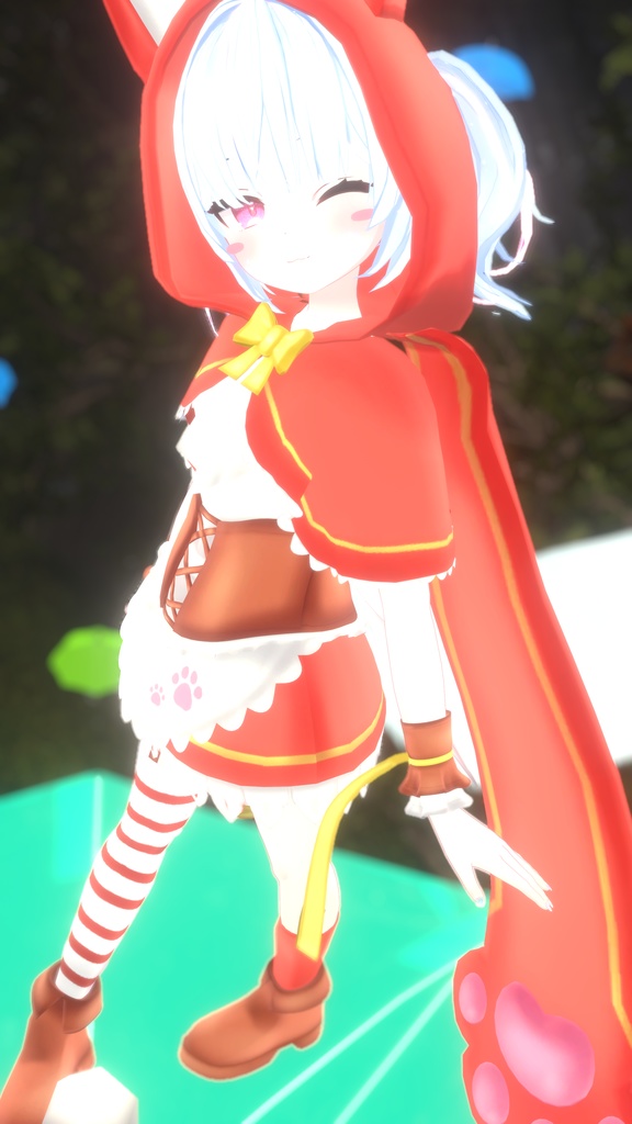 リトルレッドアニマルドレス【9アバター対応】【パーティクル付き】