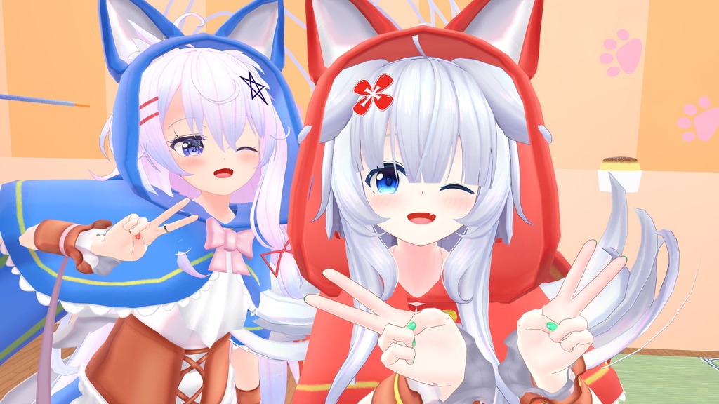 リトルレッドアニマルドレス【9アバター対応】【パーティクル付き】