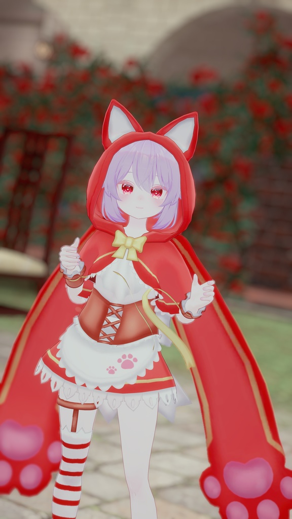 リトルレッドアニマルドレス【9アバター対応】【パーティクル付き】