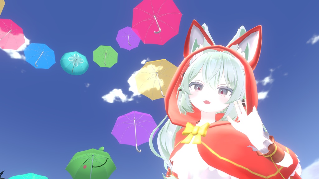 リトルレッドアニマルドレス【9アバター対応】【パーティクル付き】