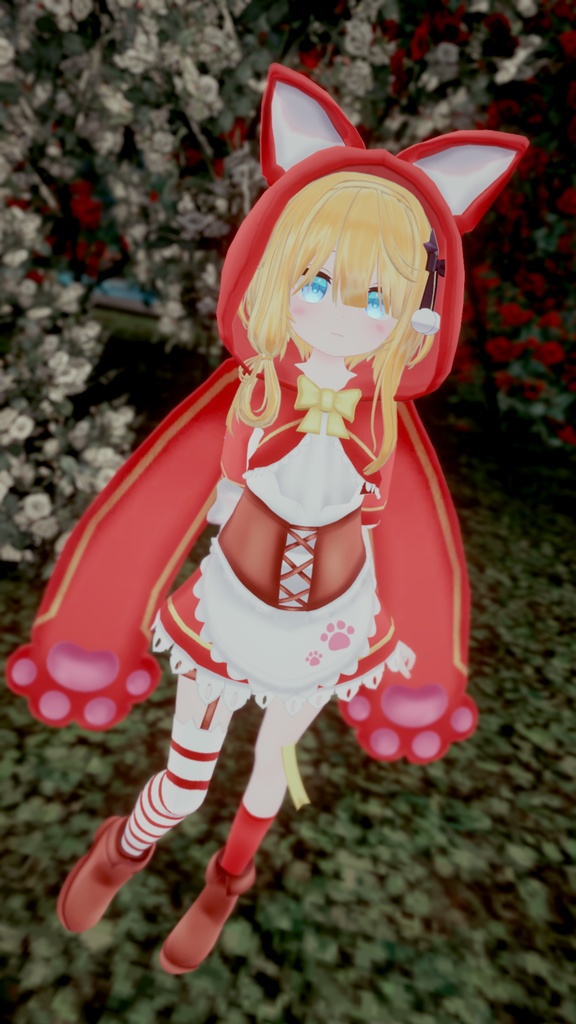 リトルレッドアニマルドレス【9アバター対応】【パーティクル付き】