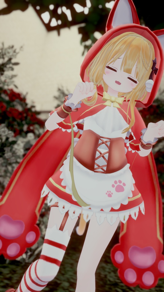 リトルレッドアニマルドレス【9アバター対応】【パーティクル付き】