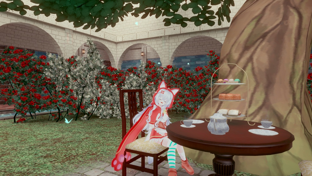 リトルレッドアニマルドレス【9アバター対応】【パーティクル付き】