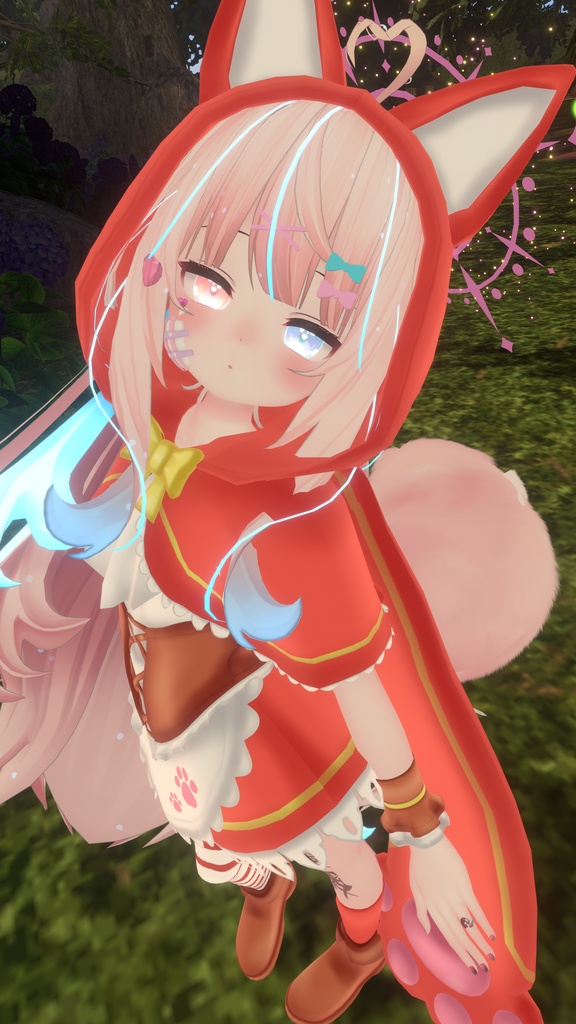 リトルレッドアニマルドレス【9アバター対応】【パーティクル付き】