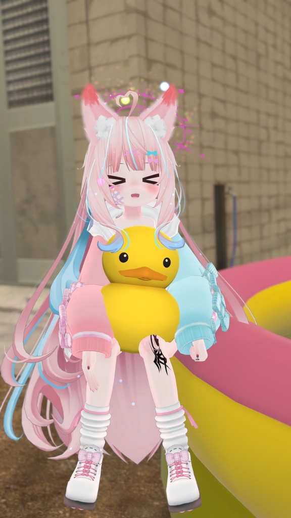 だぼもふオーバーパーカー&けもみみとしっぽ【12アバター対応】