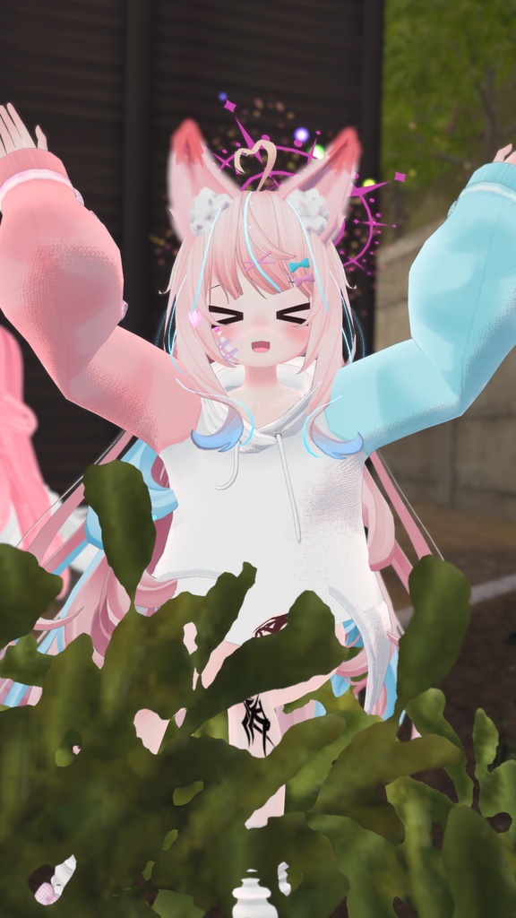 だぼもふオーバーパーカー&けもみみとしっぽ【12アバター対応】