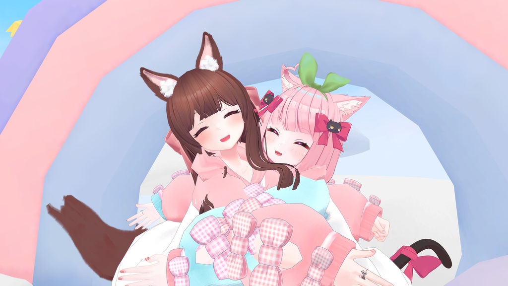 だぼもふオーバーパーカー&けもみみとしっぽ【12アバター対応】