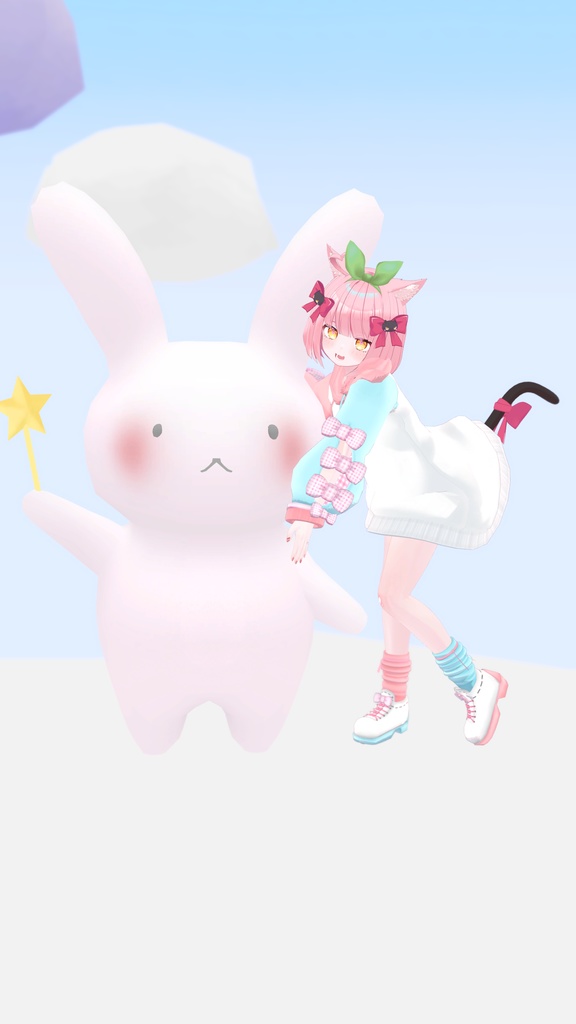 だぼもふオーバーパーカー&けもみみとしっぽ【12アバター対応】