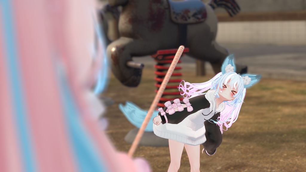 だぼもふオーバーパーカー&けもみみとしっぽ【12アバター対応】