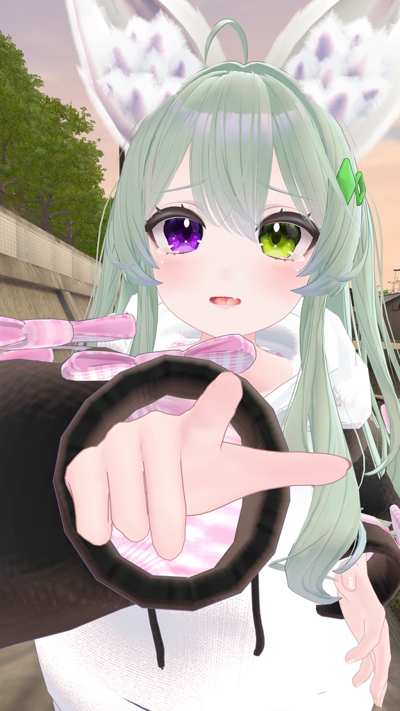 だぼもふオーバーパーカー&けもみみとしっぽ【12アバター対応】