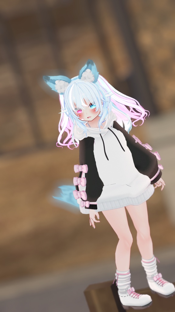 だぼもふオーバーパーカー&けもみみとしっぽ【12アバター対応】