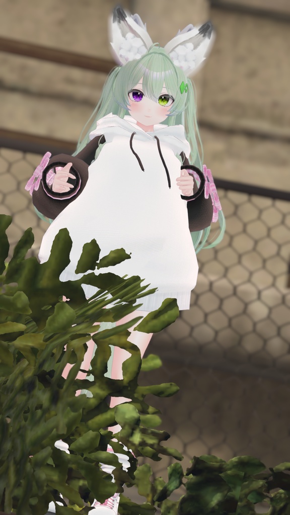 だぼもふオーバーパーカー&けもみみとしっぽ【12アバター対応】