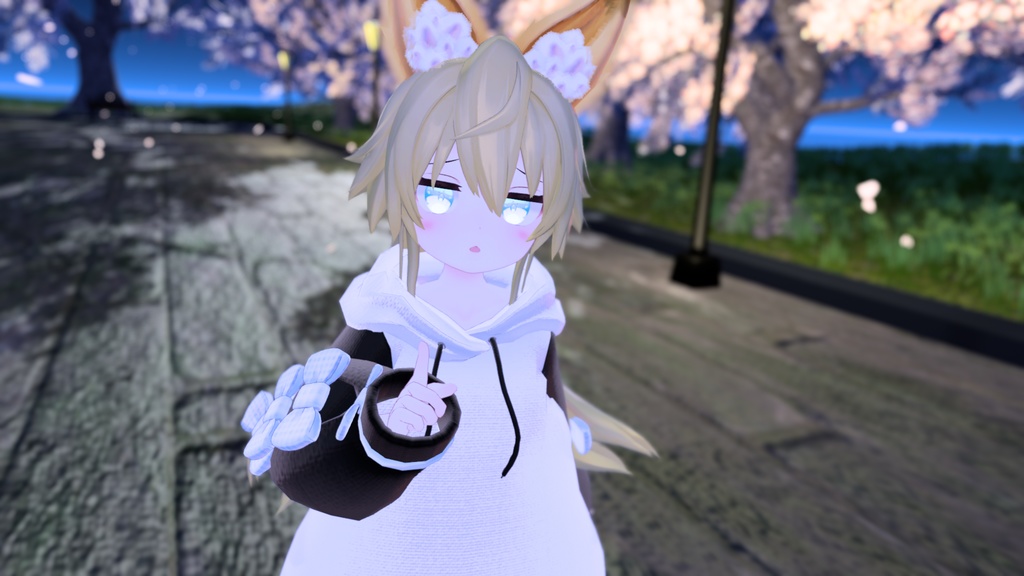 だぼもふオーバーパーカー&けもみみとしっぽ【12アバター対応】