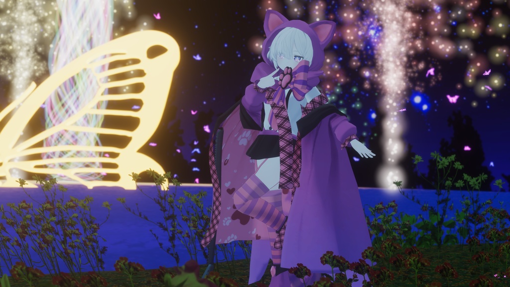 【13アバター対応】Chimerical Cheshire Cat Clothes【MA対応】