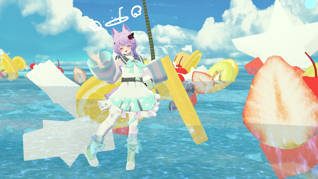 《複数アバター対応衣装》えんじぇる☆どりんく