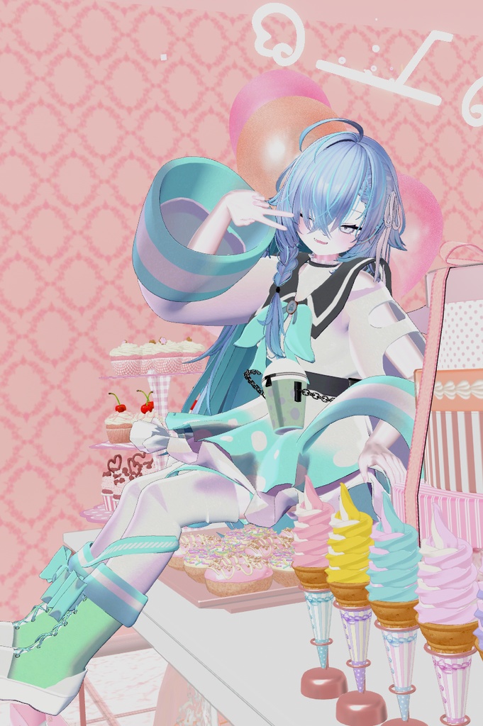 《複数アバター対応衣装》えんじぇる☆どりんく