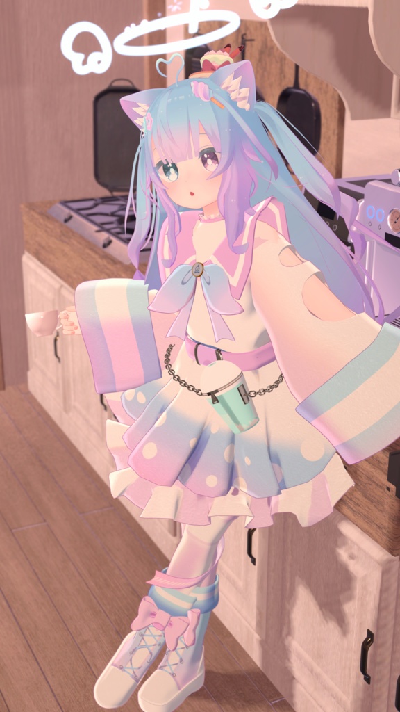 《複数アバター対応衣装》えんじぇる☆どりんく