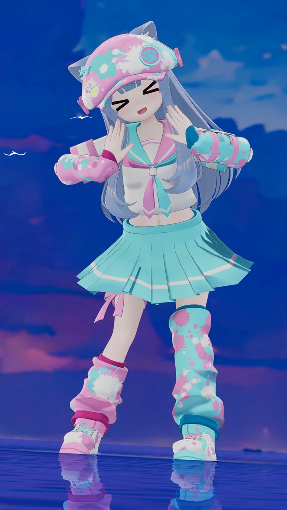 《複数アバター対応衣装》Re:セーラーアシンメトリー