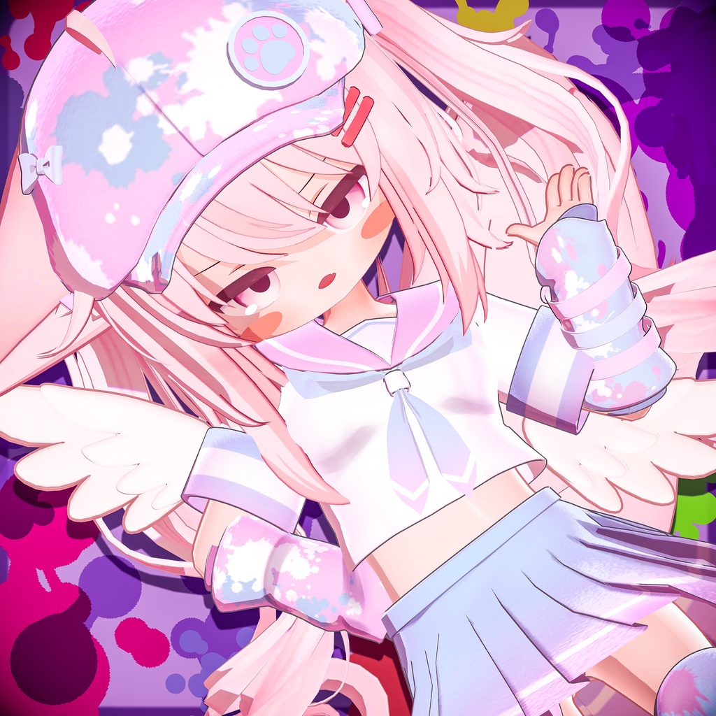 《複数アバター対応衣装》Re:セーラーアシンメトリー