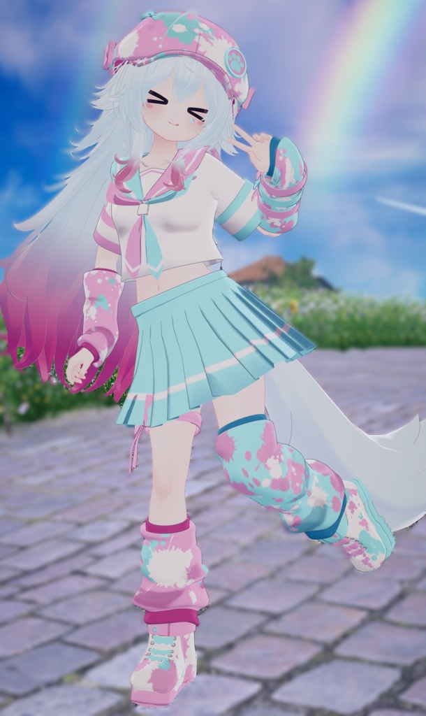 《複数アバター対応衣装》Re:セーラーアシンメトリー