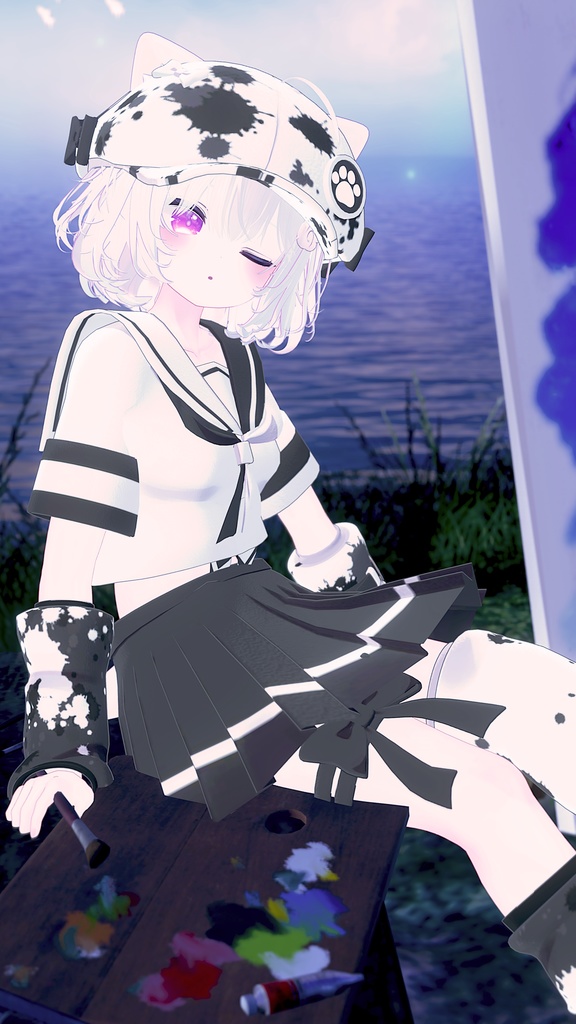 《複数アバター対応衣装》Re:セーラーアシンメトリー