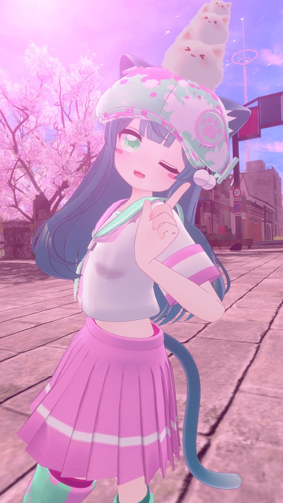 《複数アバター対応衣装》Re:セーラーアシンメトリー