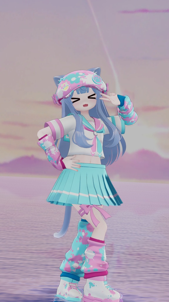 《複数アバター対応衣装》Re:セーラーアシンメトリー