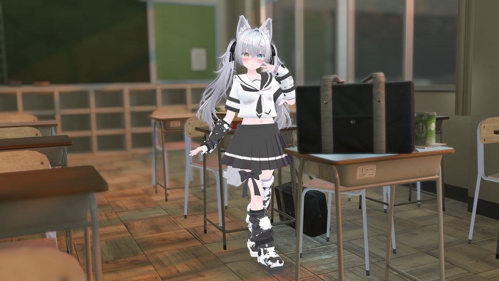 《複数アバター対応衣装》Re:セーラーアシンメトリー