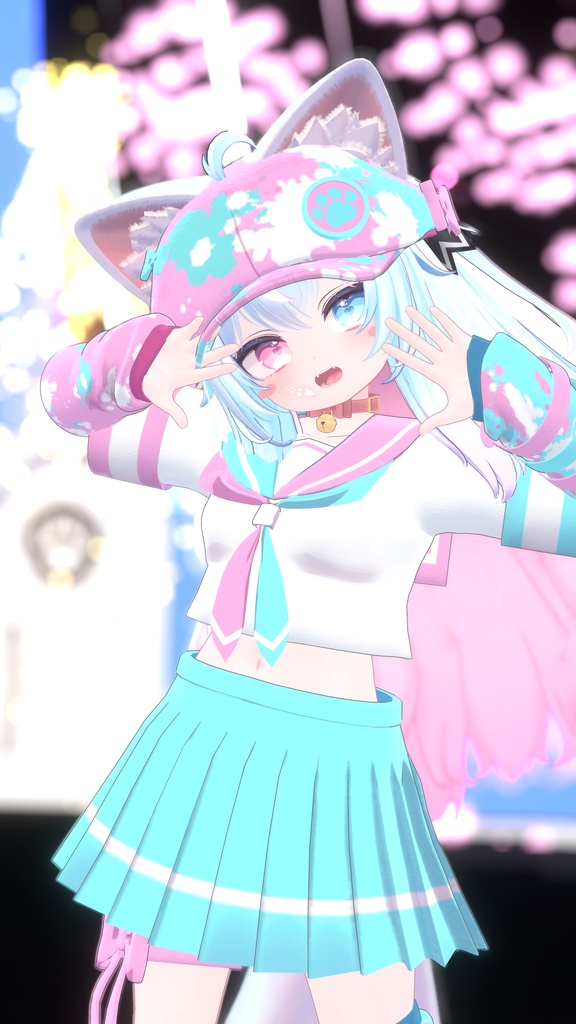 《複数アバター対応衣装》Re:セーラーアシンメトリー