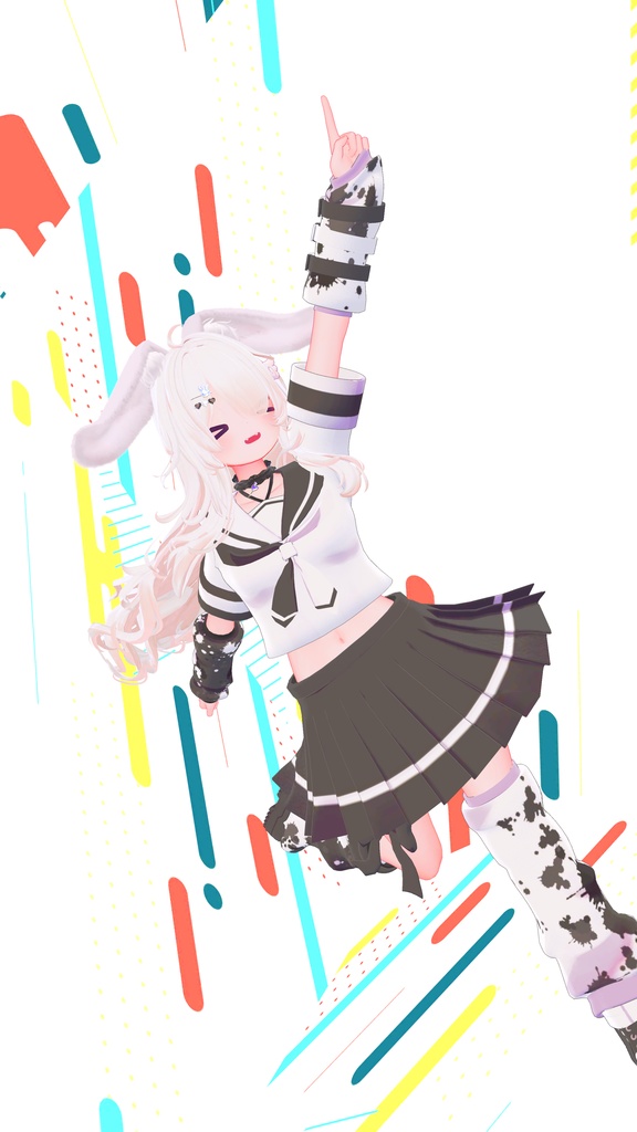 《複数アバター対応衣装》Re:セーラーアシンメトリー