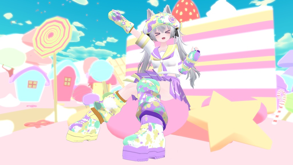 《複数アバター対応衣装》Re:セーラーアシンメトリー