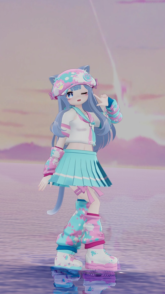 《複数アバター対応衣装》Re:セーラーアシンメトリー